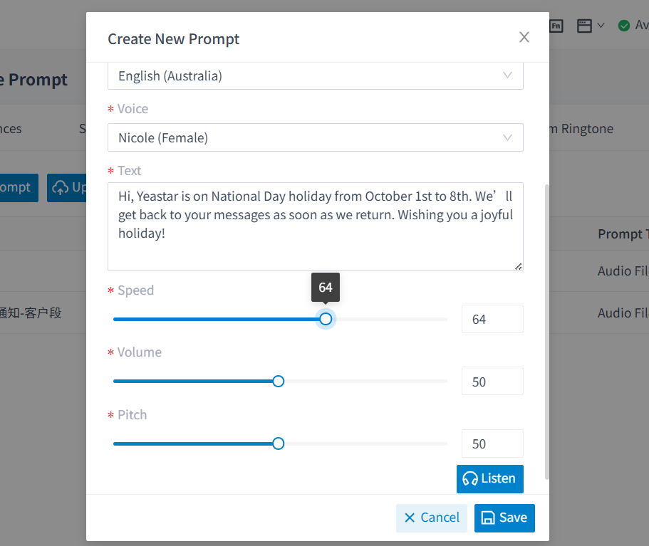 Text-to-Speech (TTS) — Your Automated Voice for Multilingual Communication